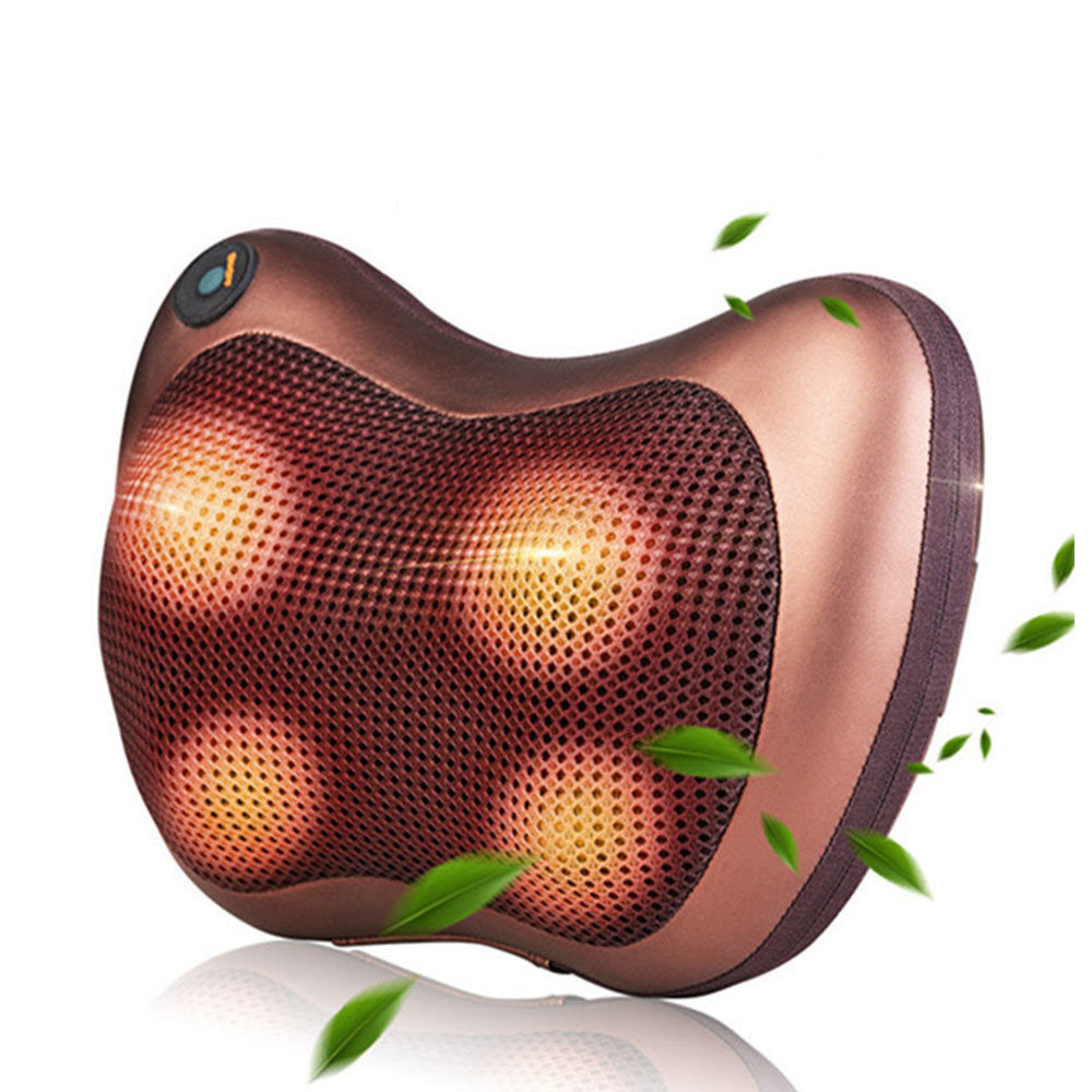 Car and Home Massage Pillow – Electric Massager for Neck, Back, Shoulder, Waist & Muscle Pain Relief with Soothing Heat Function
